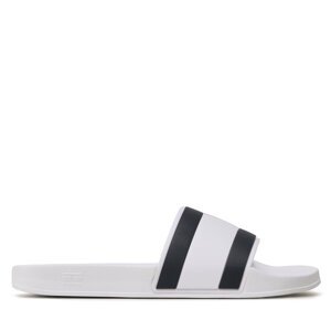 Natikače Tommy Hilfiger Rubber Th Flag Pool FM0FM04236 Bijela