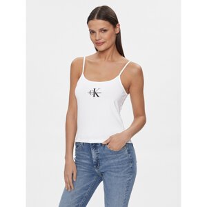 Calvin Klein Jeans Top Monologo J20J223105 Bijela Slim Fit