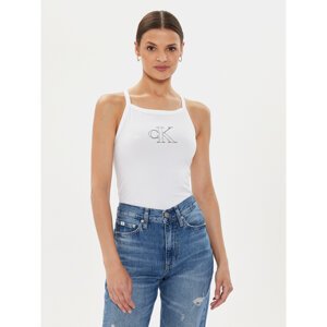 Calvin Klein Jeans Top J20J223623 Bijela Slim Fit
