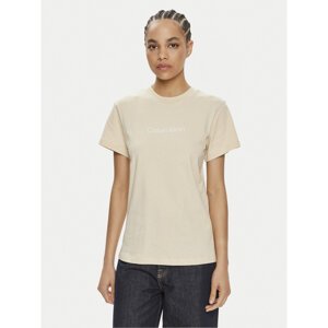 Calvin Klein T-shirt Hero Logo K20K205448 Bež Regular Fit