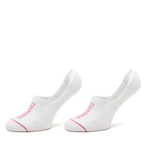 Set od 2 para ženskih niskih čarapa Emporio Armani 292315 4R227 00010 Bijela