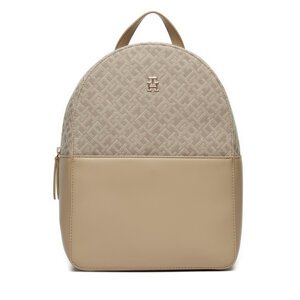 Ruksak Tommy Hilfiger Th Jacquard Backpack AW0AW17074 Bež