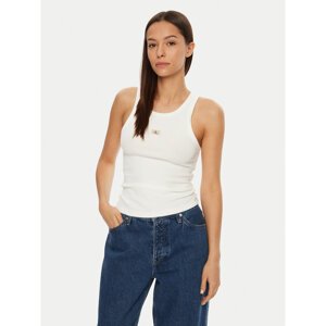 Calvin Klein Jeans Top J20J224762 Bijela Slim Fit