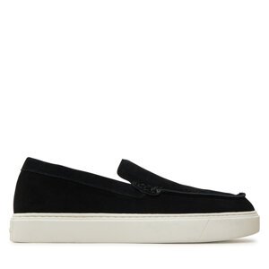 Cipele Calvin Klein Moccasin Suede HM0HM01794 Crna