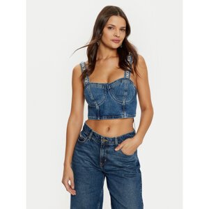 Guess Top W5RH03 D5ACC Tamnoplava Slim Fit