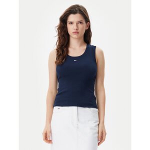 Tommy Jeans Top Essential DW0DW20673 Tamnoplava Slim Fit