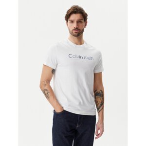 Calvin Klein T-shirt Satin Bonded Logo K10K114162 Bijela Regular Fit