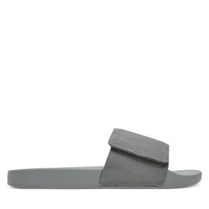 Natikače Calvin Klein Adj Pool Slide Canvas Logo HM0HM01749 Siva