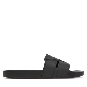 Natikače Calvin Klein Pool Slide Double T HM0HM01752 Crna