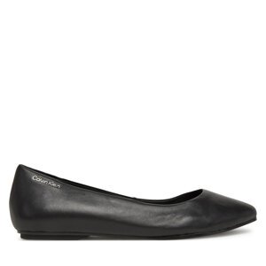 Balerinke Calvin Klein Flat Mary Jane - Lth HW0HW02341 Crna