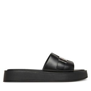 Natikače Calvin Klein Flatform Slide W/Ck Hw - Lth HW0HW02368 Crna