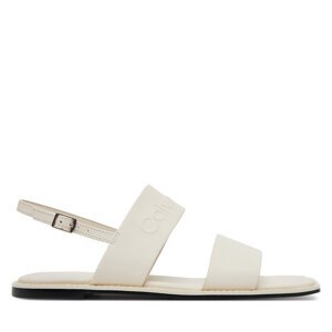 Sandale Calvin Klein Flat Sandal - He HW0HW02377 Écru