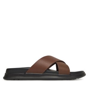 Natikače Tommy Hilfiger D Density Hilfiger Lth Cc Sand FM0FM05358 Smeđa