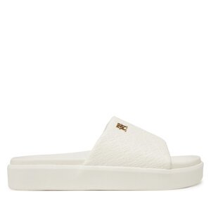 Natikače Tommy Hilfiger Platform Monogram Poolslide FW0FW08526 Bijela