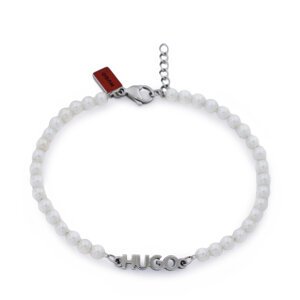 Narukvica HUGO E-Smallpearl-Bra 50544521 Bijela