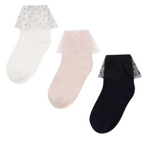 Set od 3 para dječjih visokih čarapa Nelli Blu 7KB-004-SS24 (3-PACK) Šarena