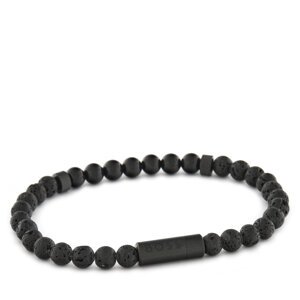Narukvica BOSS MIXED BEADS 1580272 Crna