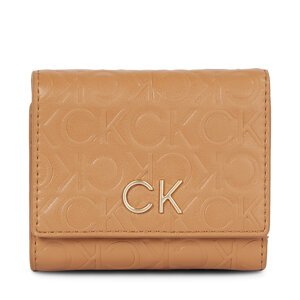 Ženski novčanik Calvin Klein Re-Lock Trifold Xs Emb K60K611321 Smeđa