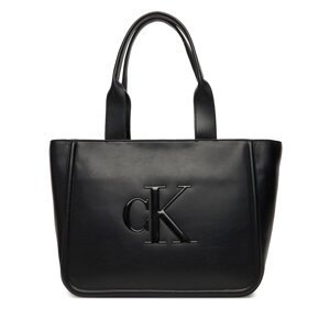 Torbica Calvin Klein Bold Ck Medium Tote LV04F3218G Crna
