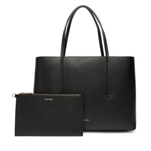 Torbica Calvin Klein Foil Logo Small Tote LV04F3275G Crna