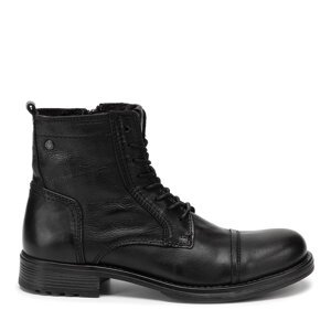 Zimske čizme Jack&Jones Russel Leather 12155999 Crna