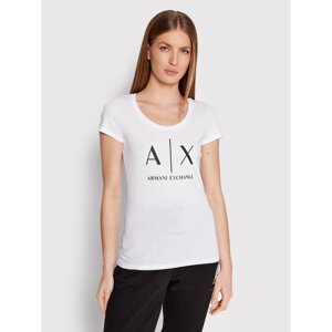 Armani Exchange T-shirt 8NYT70 YJ16Z 1000 Bijela Slim Fit