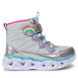 Zimske čizme Skechers Heart Lights Sweet Styling 302668L/SMLT Srebrna
