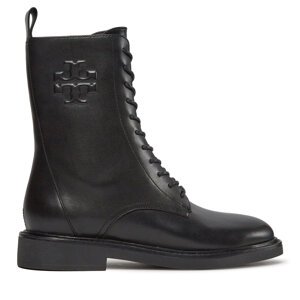 Čizme Tory Burch Double T Combat Boot 154336 Crna