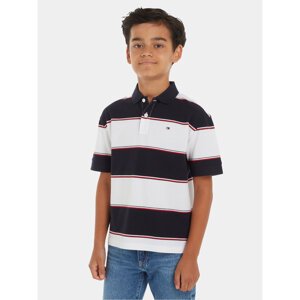 Tommy Hilfiger Polo Global Rugby KB0KB08857 Bijela Relaxed Fit