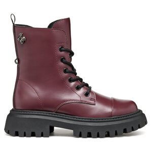 Zimske čizme Geox J Maquinnens Girl J46M6B 000CN C7357 S Tamnocrvena