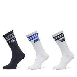 Set od 3 para muških visokih čarapa Jack&Jones Jactwes 12268711 Bijela