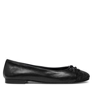Balerinke Tory Burch Cap-Toe Pave Ballet 166214 Crna