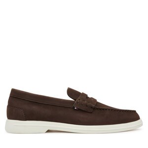 Mokasinke Tommy Hilfiger Nubuck P Loafer FM0FM05350 Smeđa