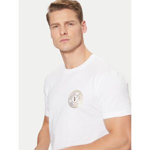 Versace Jeans Couture T-shirt 78GAHT00 Bijela Regular Fit