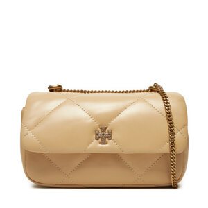 Torbica Tory Burch Kira Diamond Quilt Pave Mini Flap Bag 161913 Bež