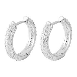 Naušnice ICED STUFF Diamond Ring Bijelo zlato