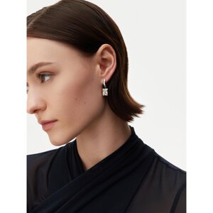 Naušnice Guess JUBE05 172JW Srebrna
