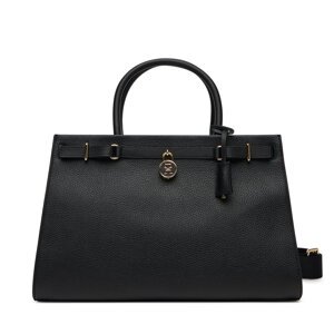 Torbica Tommy Hilfiger American Icon Tote Leather AW0AW17185 Crna