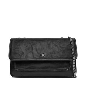 Torbica Calvin Klein Jeans Chain Ew Flap Conv Chain Bag LV04K3084G Crna