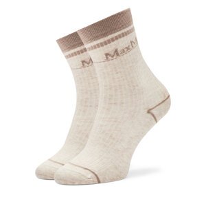 Ženske visoke čarape Max Mara Leisure Gabarra 2426556018 Bež