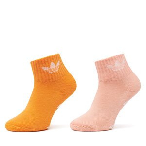 Set od 2 para dječjih visokih čarapa adidas Anti-Slip JC8540 Šarena