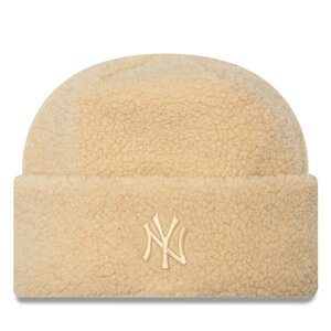 Kapa New Era Borg New York Yankees Cuff Knit Beanie 60580756 Bež