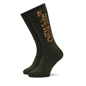 Muške visoke čarape Off-White OMRA075S23KNI0015620 Zelena