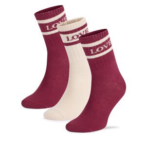 Čarape Fila F3608-AW24 (3-pack) Ružičasta
