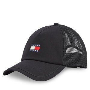 Šilterica Tommy Jeans Tjm Heritage Trucker Cap AM0AM13287 Crna