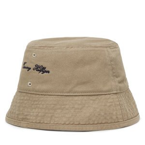 Šešir Tommy Hilfiger Seasonal Flag Bucket AM0AM13384 Bež