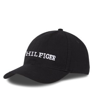Šilterica Tommy Hilfiger Th Monotype Soft 6 Panel Cap AM0AM12154 Crna