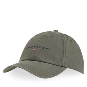 Šilterica Tommy Jeans Tjm Linear Washed Cap AM0AM13355 Zelena