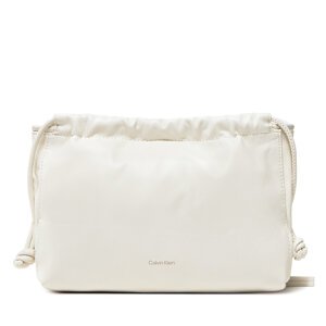 Torbica Calvin Klein Jeans Drawstring Crossbody26 LV04K3060G Écru