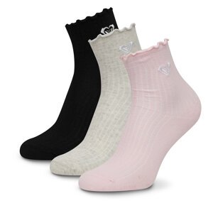Čarape Roxy AS_ROXY_01Z_SS25 (3-PACK) Ružičasta